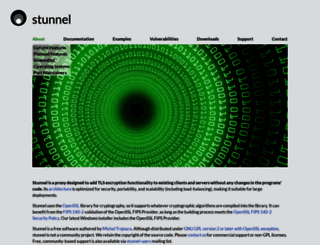 stunnel.org screenshot