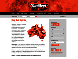 stuntbookaustralia.com.au screenshot