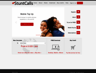 stuntcalls.com screenshot