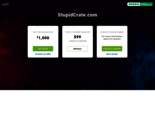 stupidcrate.com screenshot