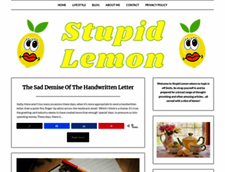 stupidlemon.com screenshot