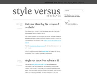 style-vs-substance.com screenshot