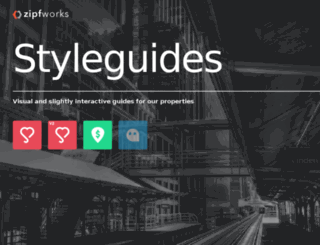 styleguides.zipfworks.com screenshot