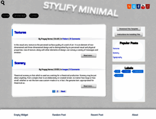 stylify-minimal.blogspot.com screenshot
