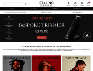 stylingproductsuk.co.uk screenshot
