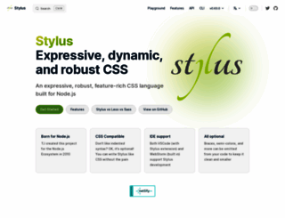 stylus-lang.com screenshot