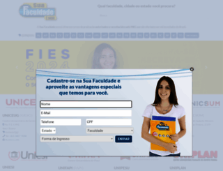 suafaculdade.com.br screenshot