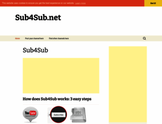 sub4sub.net screenshot