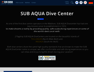subaqua-divecenter.com screenshot
