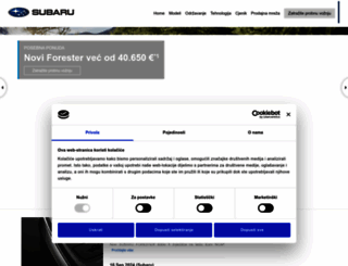 subaru.hr screenshot