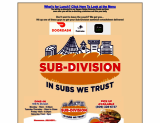 subdivisionsubs.com screenshot
