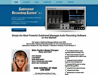 subliminalrecordingsystem.com screenshot