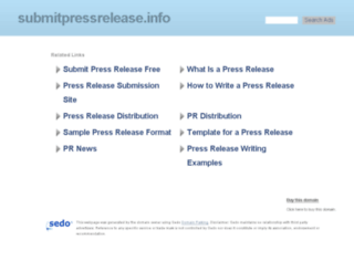submitpressrelease.info screenshot