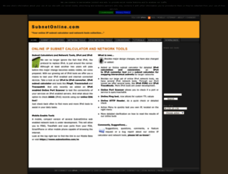 subnetonline.com screenshot