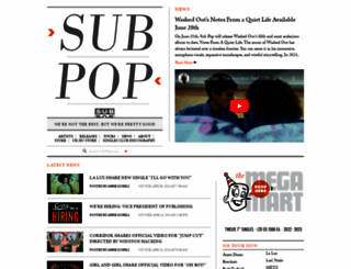 subpop.com screenshot