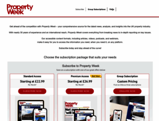 subs.propertyweek.com screenshot