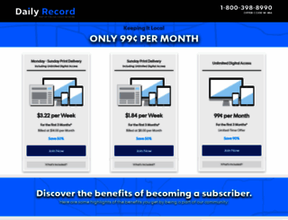 subscribe.dailyrecord.com screenshot