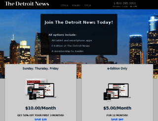 subscribe.detroitnews.com screenshot