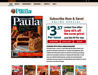 subscribe.pauladeenmagazine.com screenshot