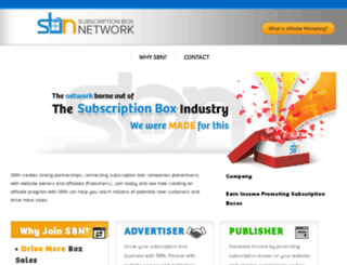 subscriptionboxnetwork.com screenshot