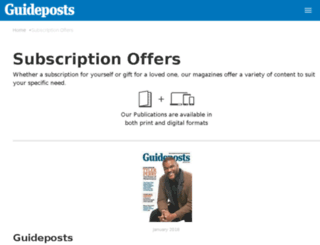 subscriptions.guideposts.org screenshot