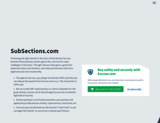 subsections.com screenshot