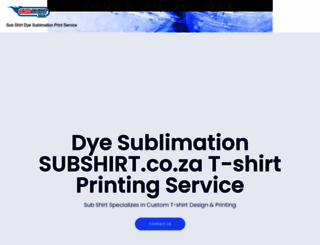 subshirt.co.za screenshot