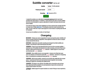 subtitle-converter.com screenshot