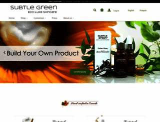 subtlegreen.com screenshot