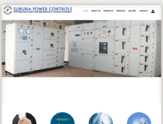 subunapowercontrols.com screenshot