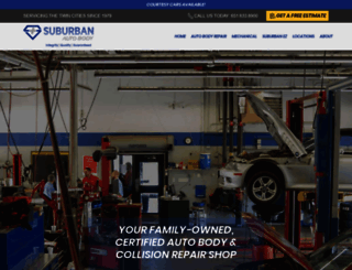 suburbanautobody.com screenshot