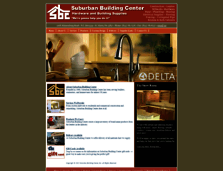 suburbanbuildingcenter.com screenshot