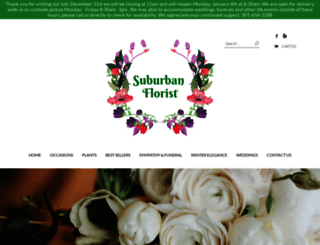 suburbanflorist.com screenshot