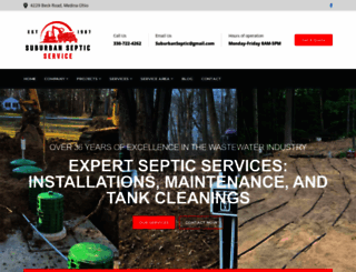 suburbansepticservice.net screenshot