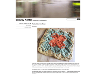 subwayknitter.com screenshot