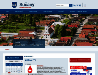 sucany.sk screenshot