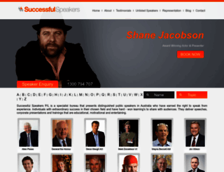 successfulspeakers.com.au screenshot