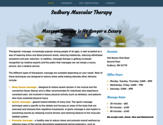 sudburymusculartherapy.com screenshot