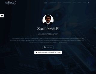 sudheesh.com screenshot