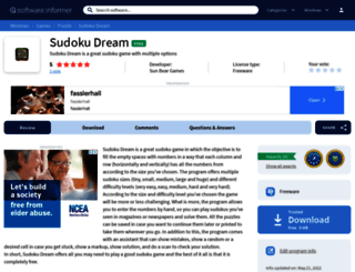 sudoku-dream.informer.com screenshot