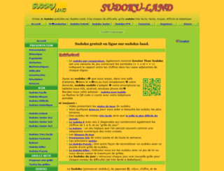 sudoku-land.com screenshot