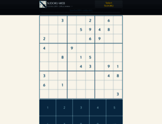 sudoku-web.net screenshot