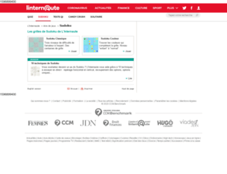 sudoku.fr screenshot