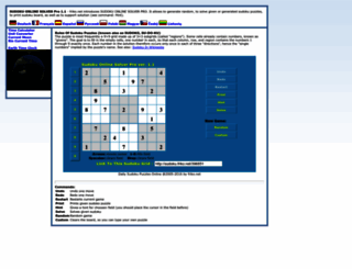 sudoku.friko.net screenshot
