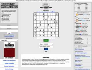 sudokupuzzler.com screenshot