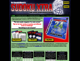 sudokuxtra.com screenshot
