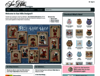 suehillisdesigns.net screenshot