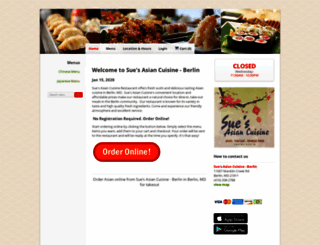 suesasiancuisine.com screenshot