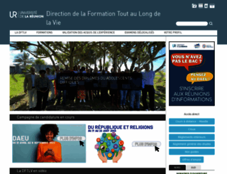 sufp.univ-reunion.fr screenshot
