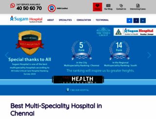 sugamhospital.com screenshot